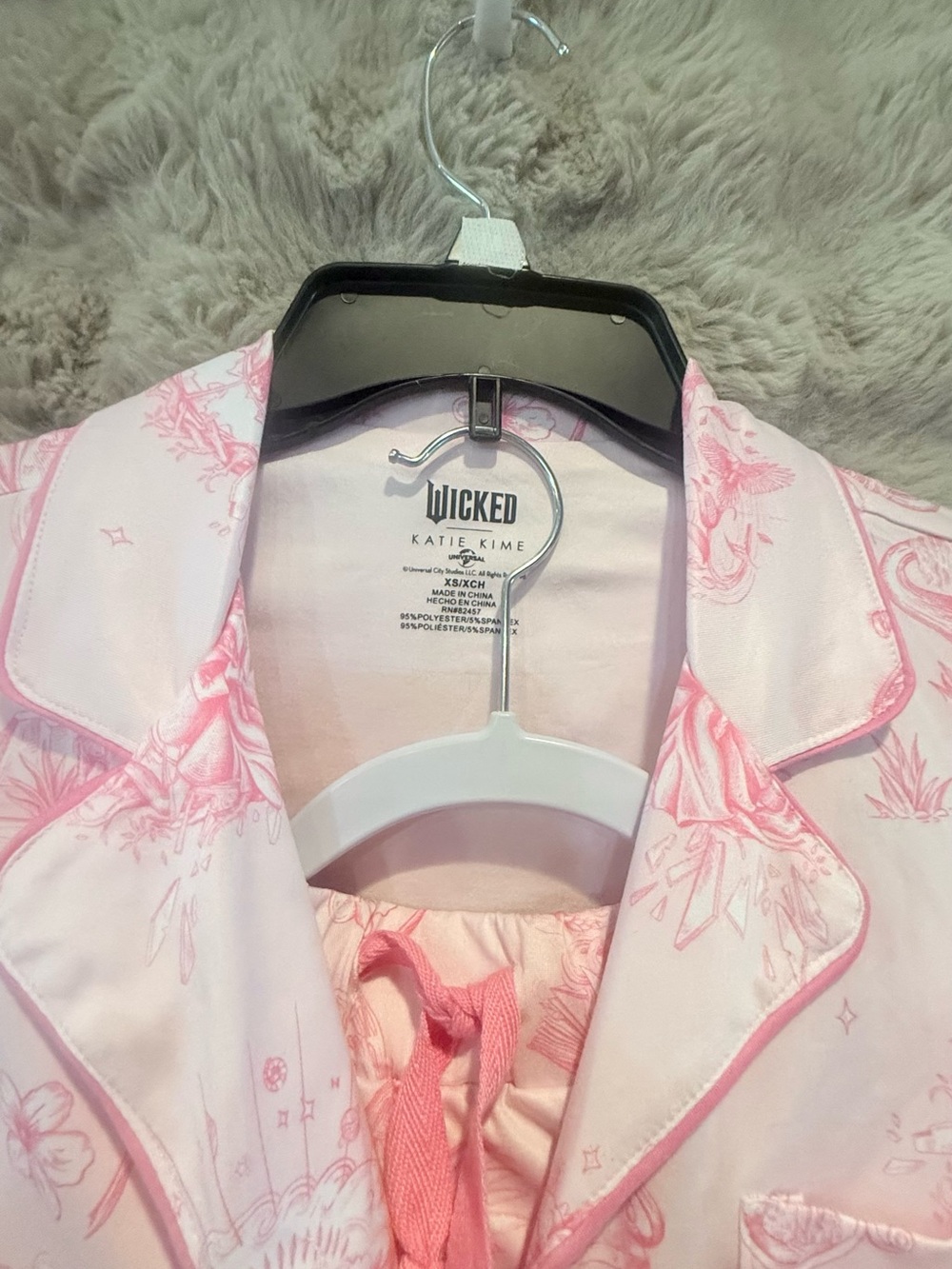 Wicked Katie Kime Pink Printed Pajama Top